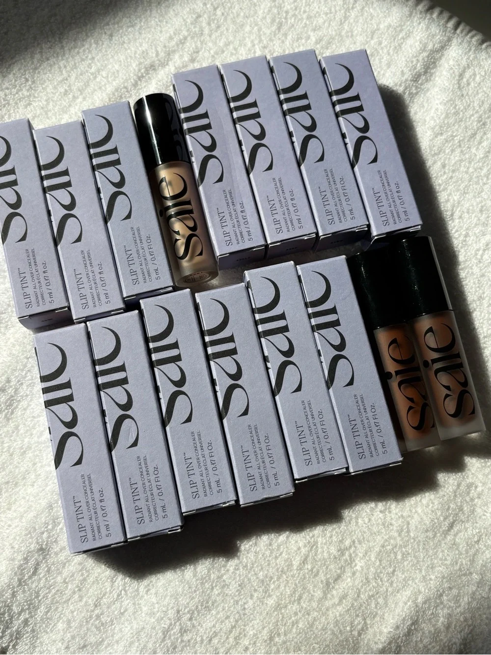 Saie Slip Tint Lipstick Collection — Nude and Warm Brown Shades